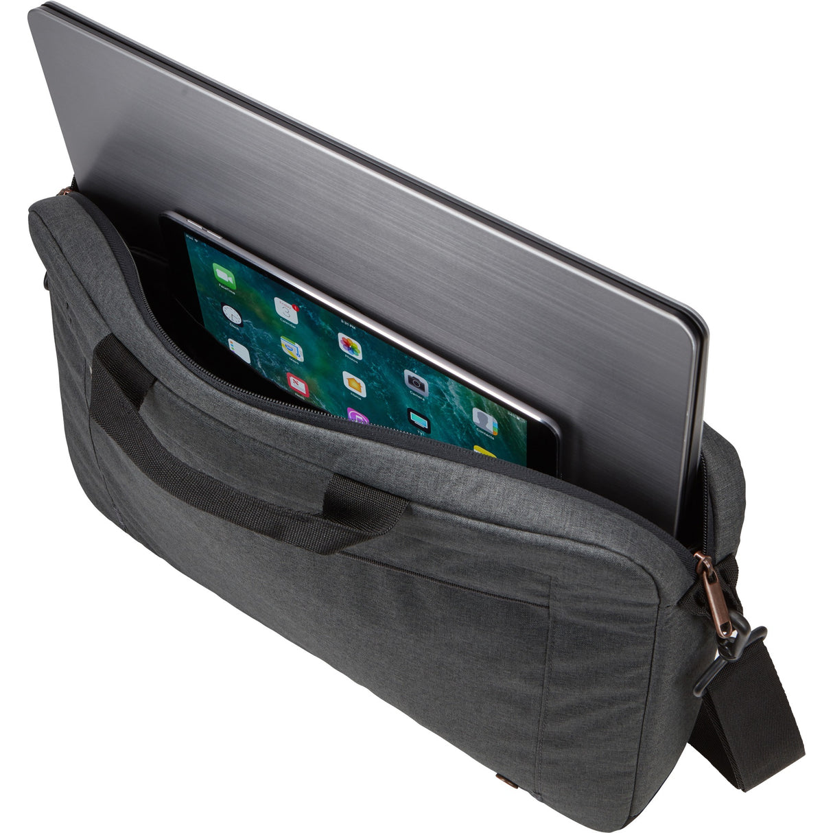 Case Logic Era 15.6" Laptop Attaché ERAA-116-Obsidian Laptop Bag (Dark Grey)