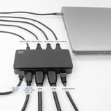 ACT Connectivity USB-C 4K MST Docking Station (black-grey)