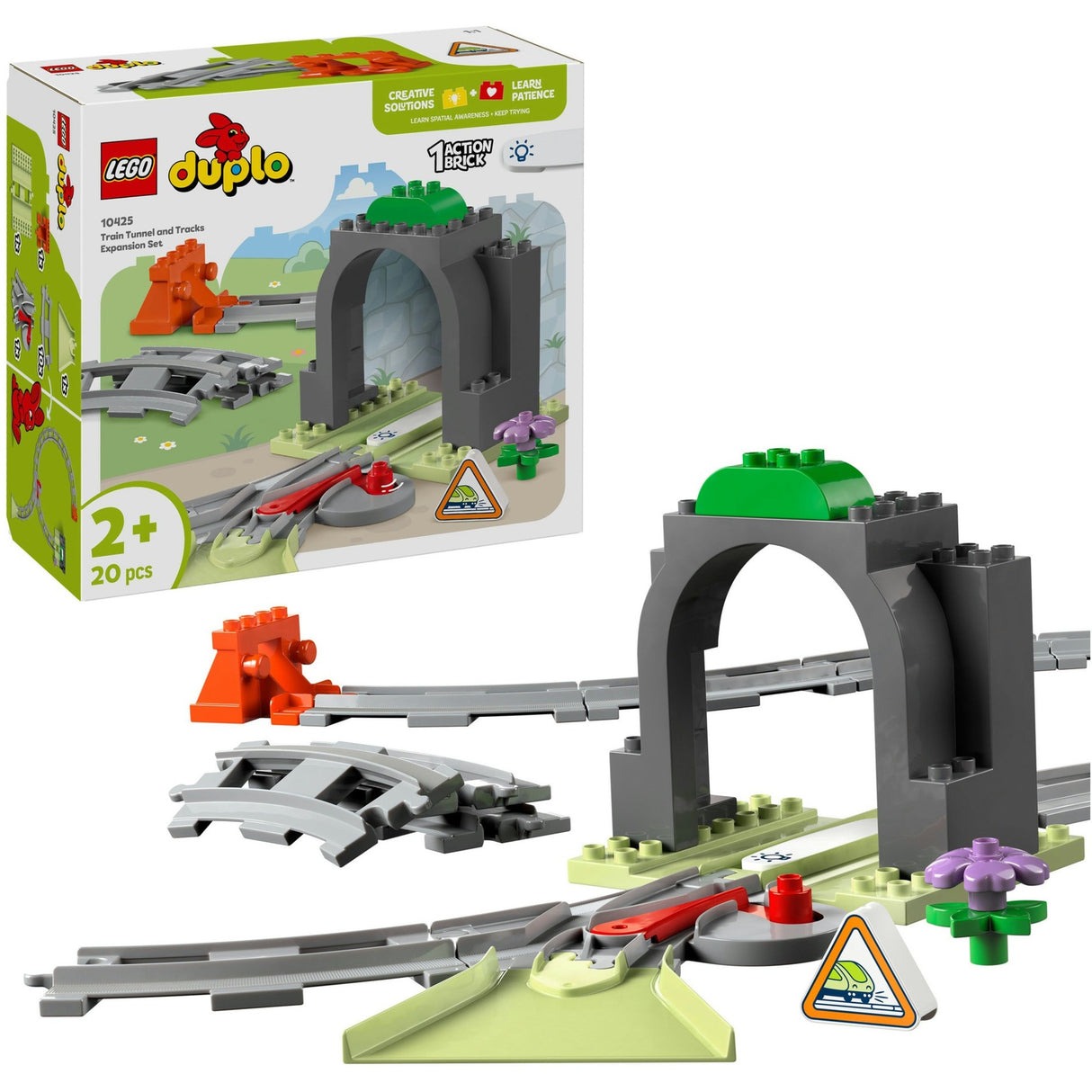 Lego duplo town 10425 train tunnel and rails expansion set