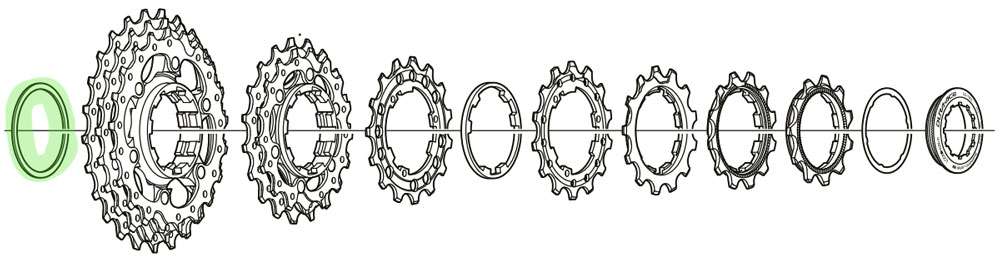 Shimano Vulring V CassetteBody Dura-ACE Y1Z807000