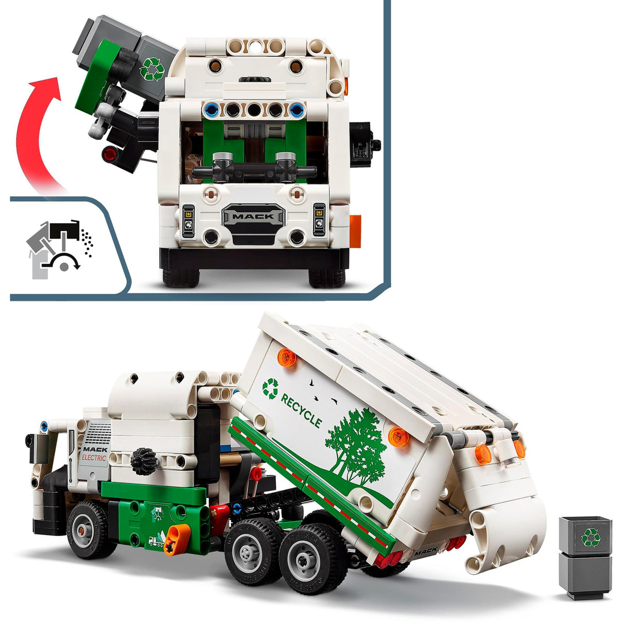 Lego Lego Technik 42167 Mack LR Elektresch Dreckskëscht
