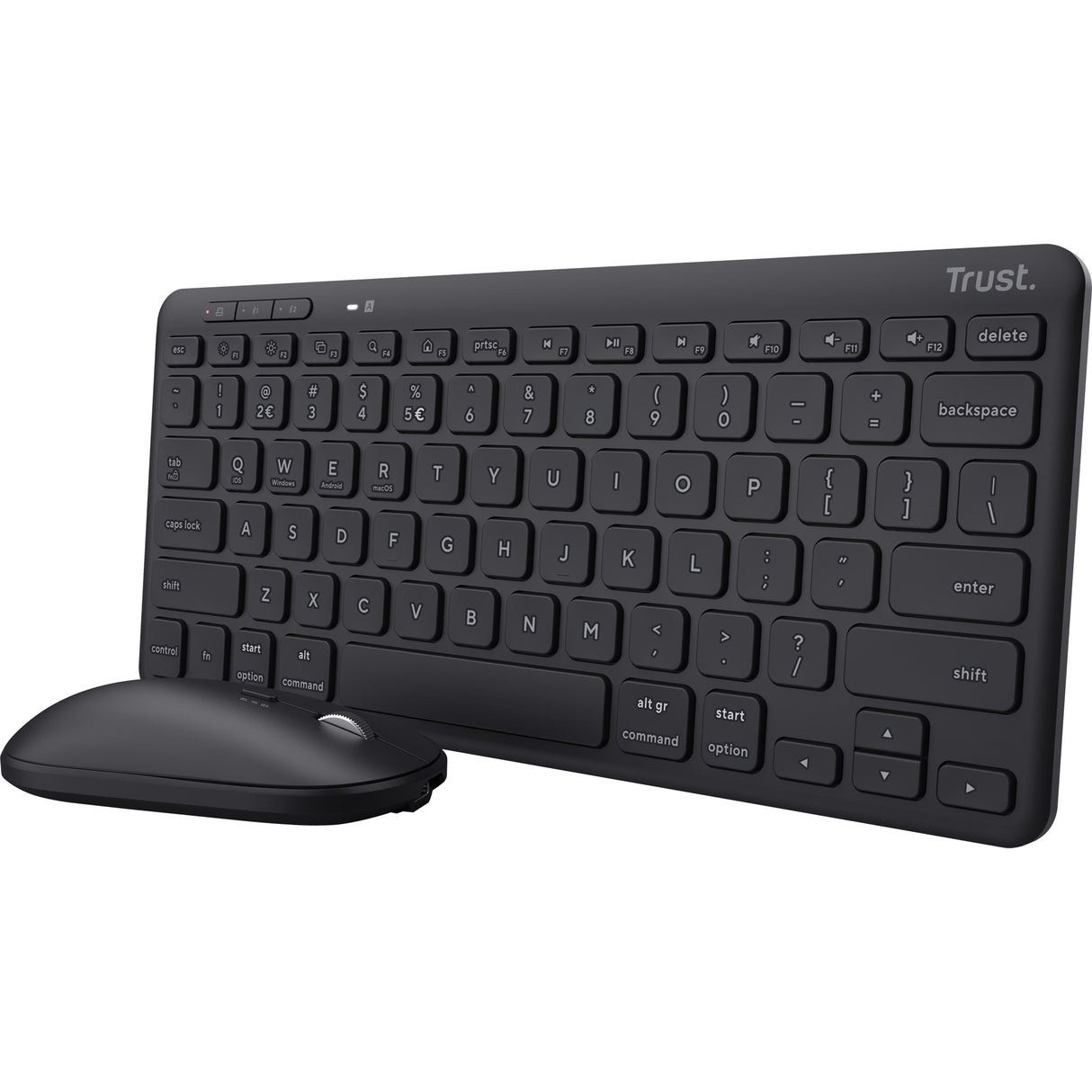 Vertraue Lyra Multi-Gerät Wireless Tastatur Maus
