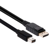 Club 3D Mini DisplayPort to DisplayPort 1.2 Cable (Black, 2 meters)