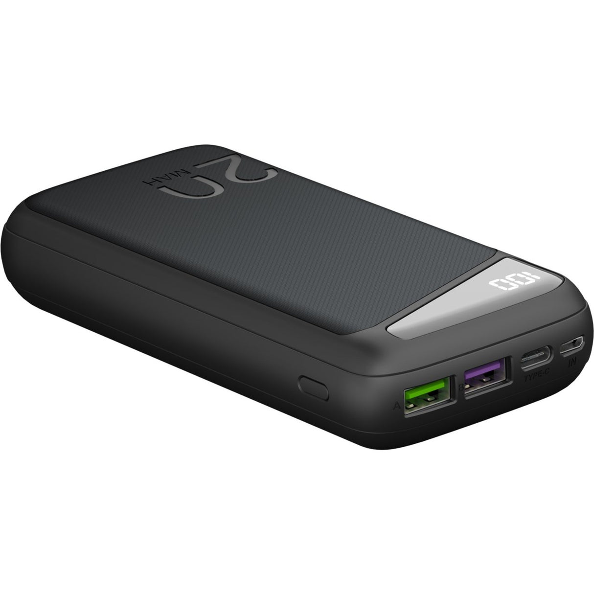Goobay Quick Charge Power Bank 20,000 mAh - 74 Wh (Black, USB-C PD, QC 3.0)