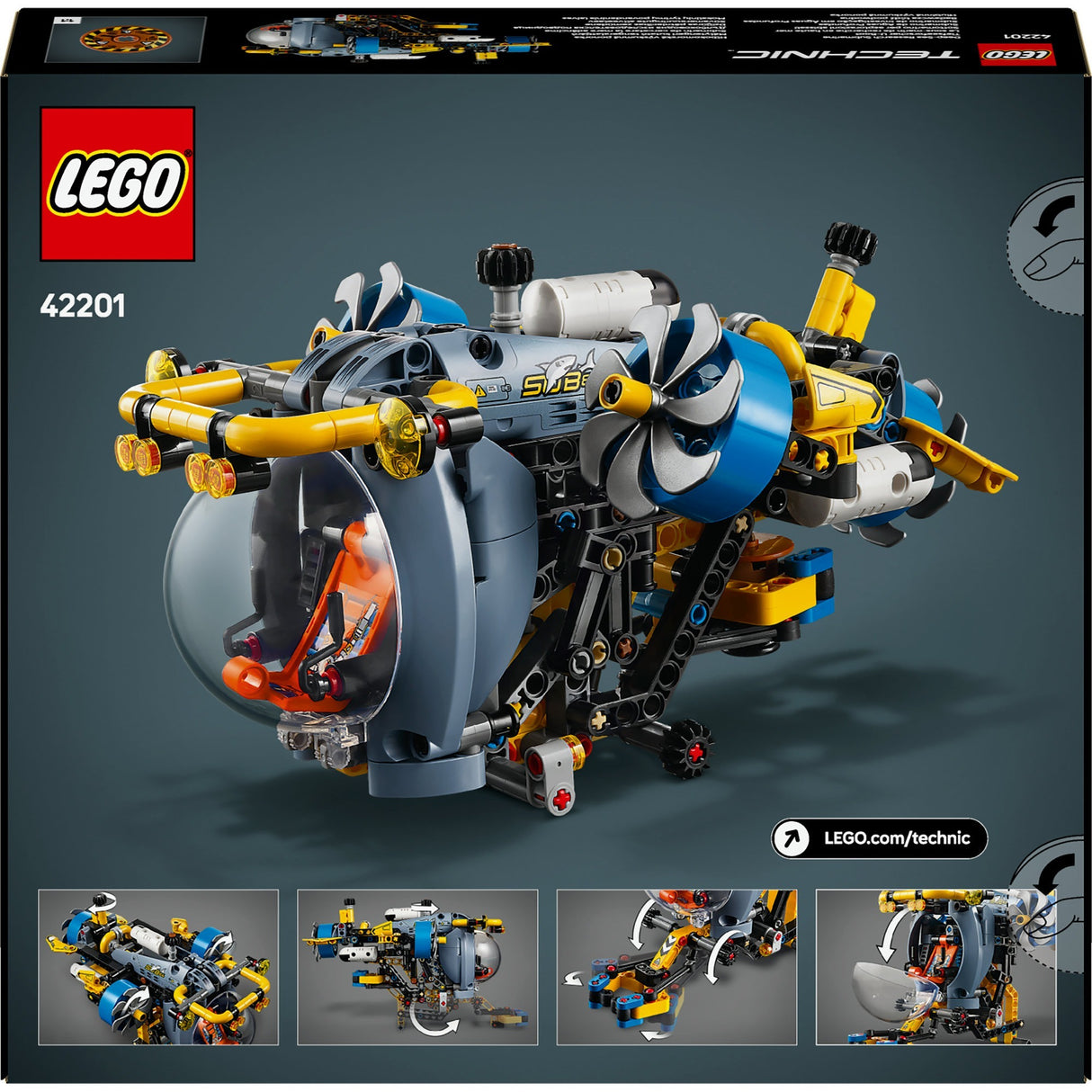 Ponorka Lego Technic 42201 pre hlbokomorský výskum