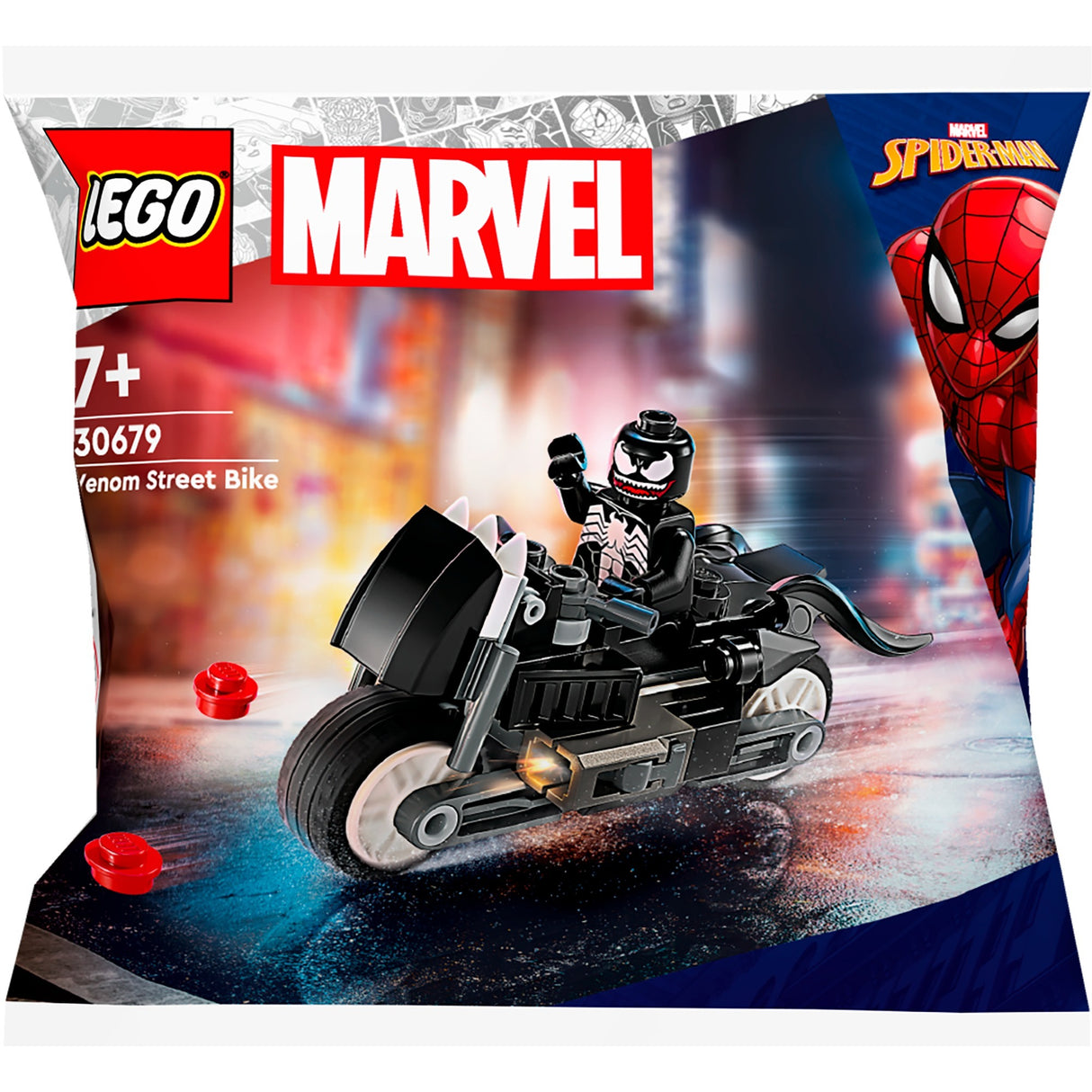 Lego Marvel - Venom Street Motorcycle Construction Toy (30679)