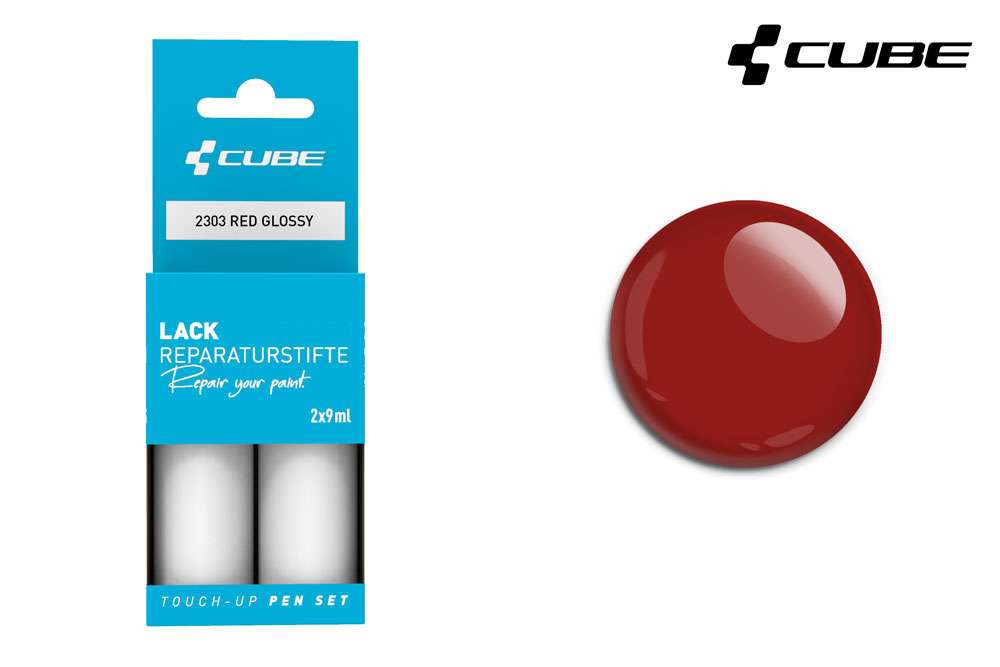 Cube touch-up pen set red glossy