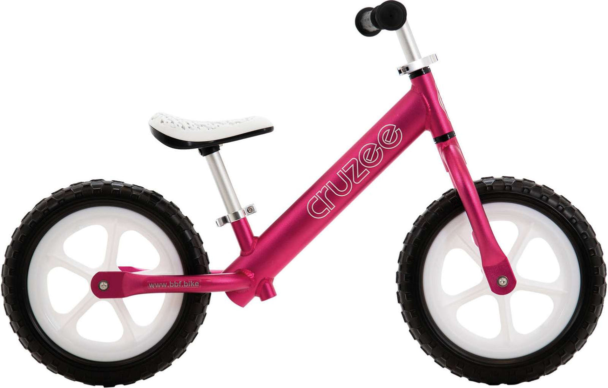 Cruzee ultralite balance bike 12″ pink