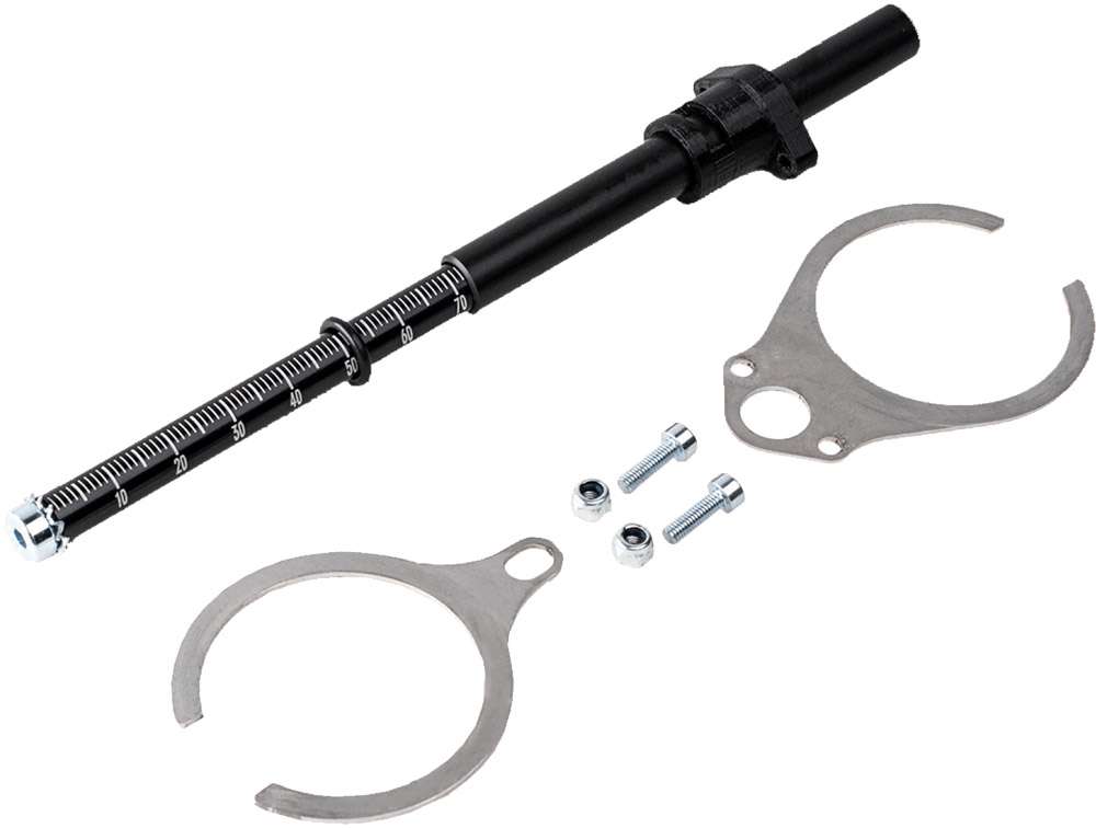 Reverse components travel and sag indicator 2.0