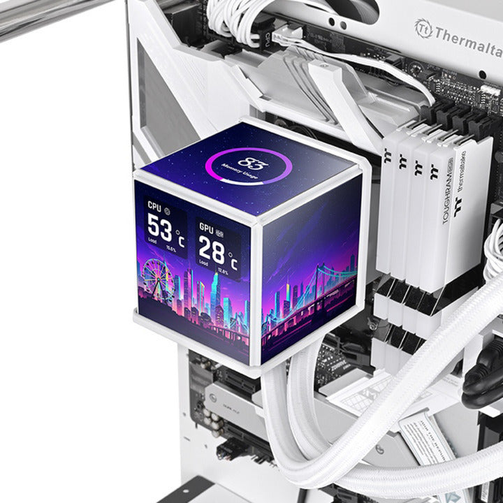 Thermaltake Minecube 360 Ultra ARGB Sync AIO Liquid Cooler - Snow Edition Water Cooling (White)