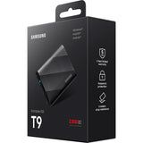 Samsung portable t9 1 tb externe ssd (zwart, mu-pg1t0b eu, usb-c 3.2 (20 gbit s))