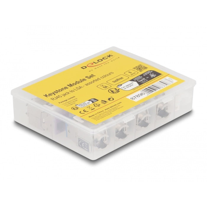 DeLOCK Keystone modulio RJ45 lizdas prie LSA Cat 6a be įrankių