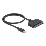 Delock USB Type-C Converter to 22 Pin SATA 6 Gb/s (Black)