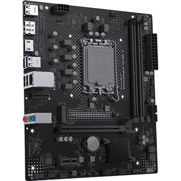 Maxsun ms-challenger h810m-r socket 1851 moederbord (zwart, gb-lan, sound, µatx)