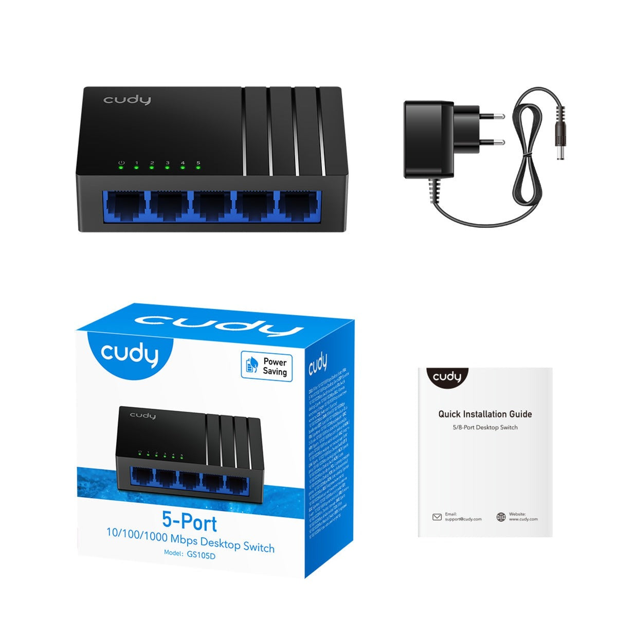 Cudy 5-Port Gigabit Desktop Schalter