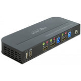 Delock HDMI KVM Switch KVM switch (black, 4k 60 Hz, USB 3.0, audio)