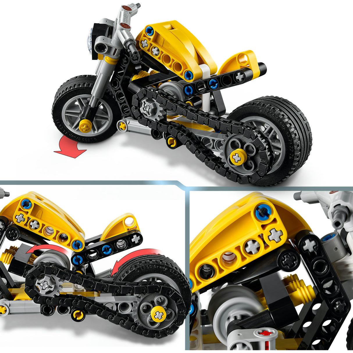 Lego Technic 42225 yellow motor