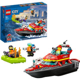 Barco de resgate de bombeiros Lego City 60373