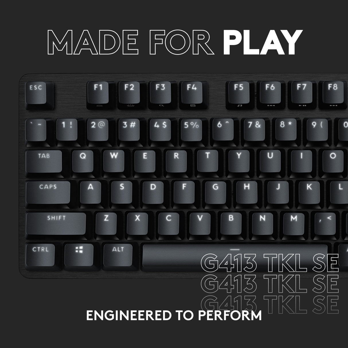 Logitech G413 TKL SE mechaninė žaidimų klaviatūra
