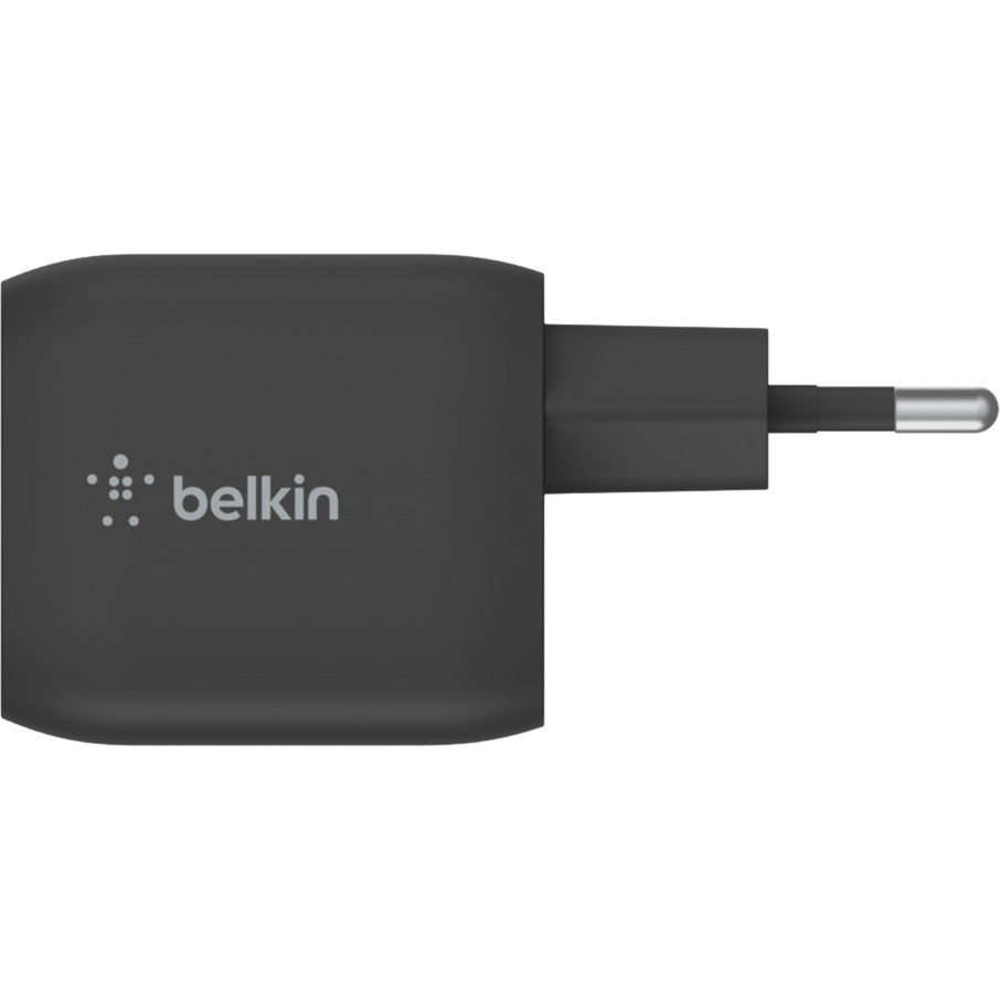 Belkin BoostCharge Pro 2-Port USB-C GaN Wall Charger with PPS (45W) (Black)