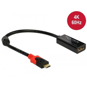 Adaptóir DeLOCK DisplayPort do mhonatóir USB-C 4K