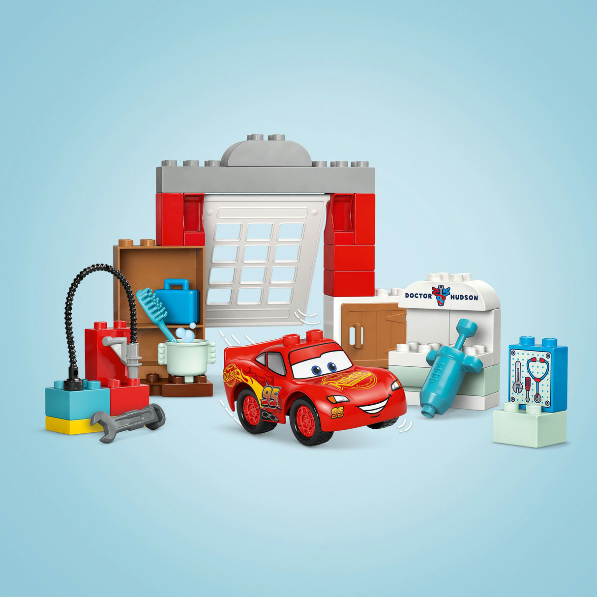 Lego 10456 duplo disney mcqueens besøk til docs garage