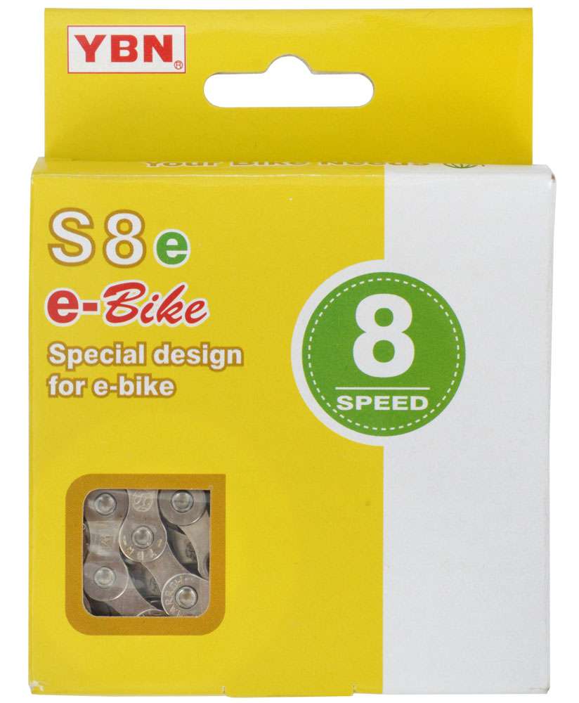Ybn 8-speed e-bike chain s8e s2 136 links
