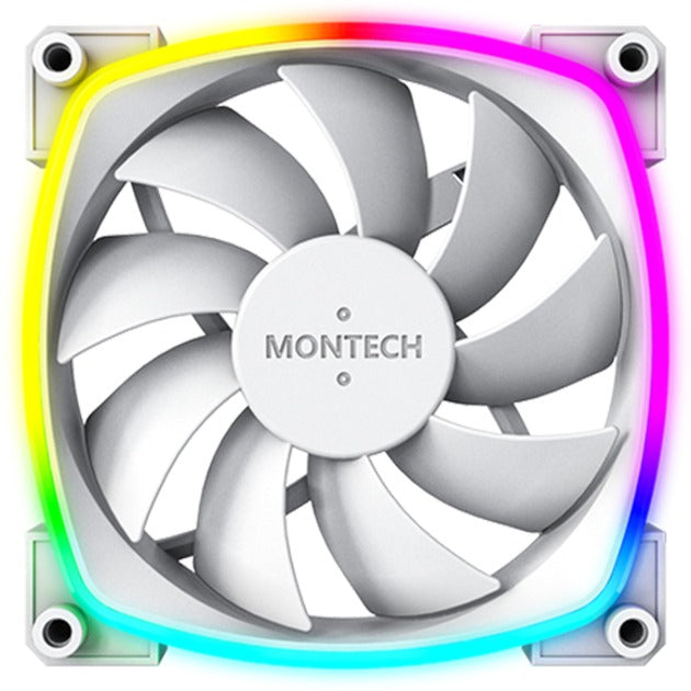 Montech AX120 Fan PWM 3-pack RGB Case Fans (White, 3 pieces, 120 x 120 x 25 mm)