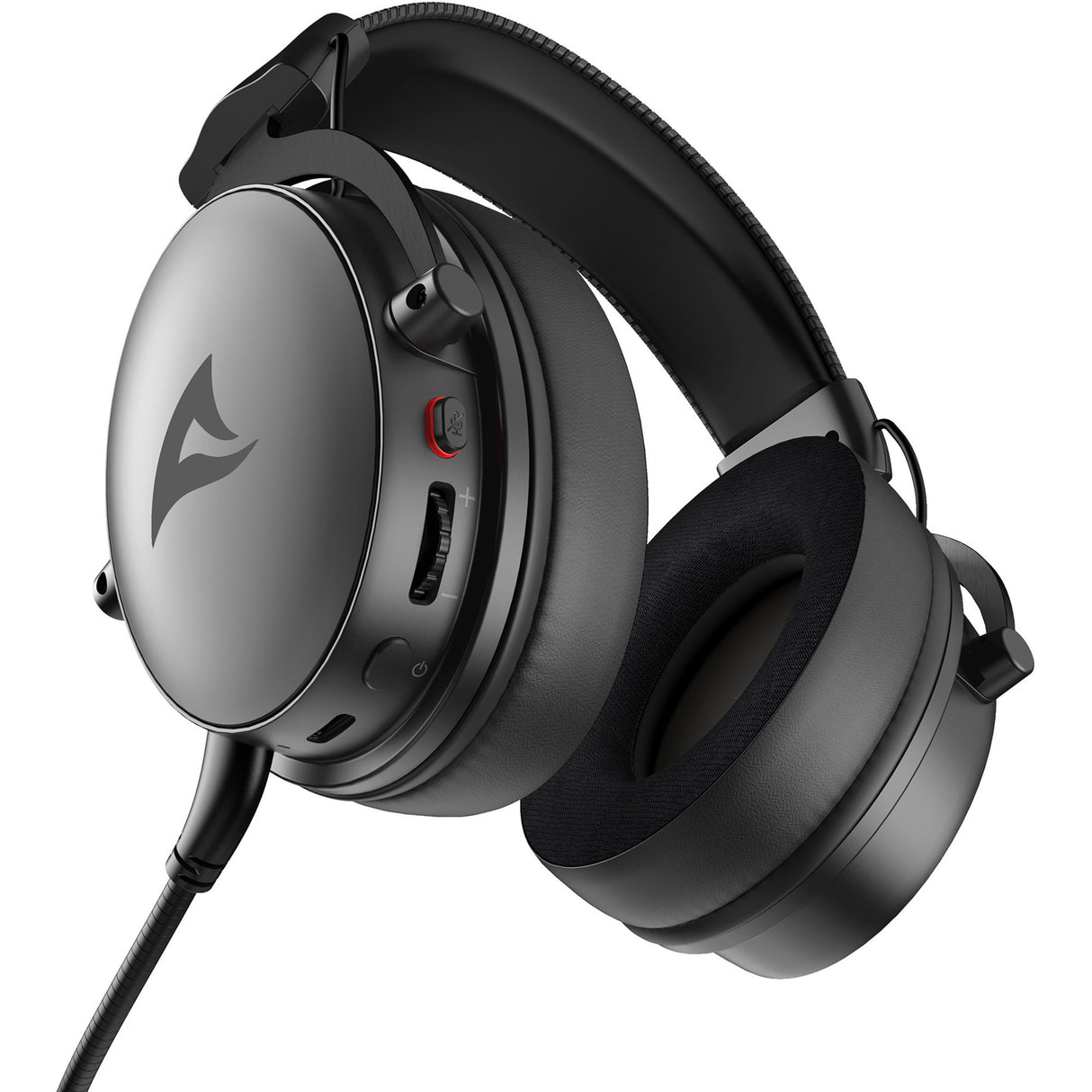 Cuffie da gioco over-ear Sharkoon skiller sgh40w (nere)