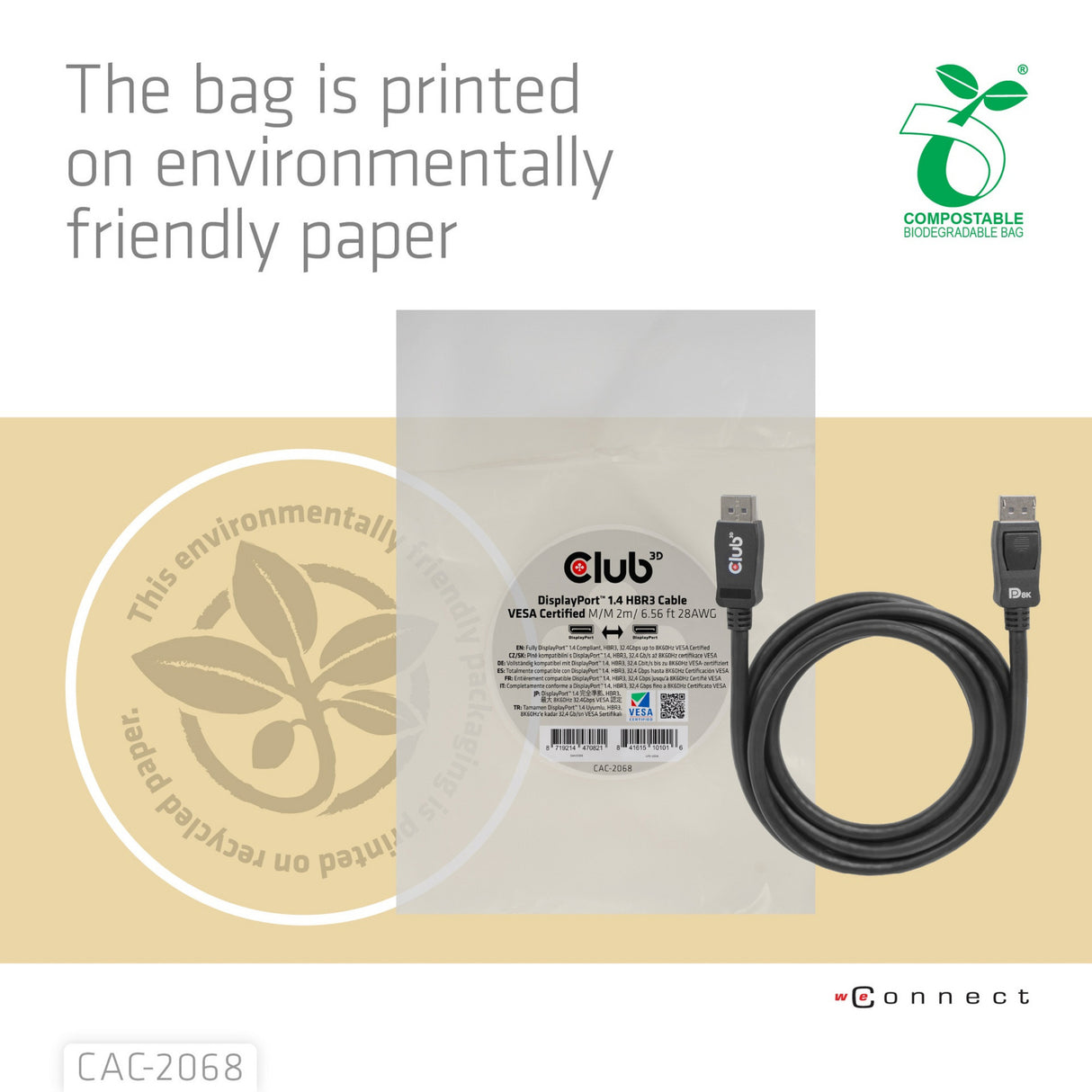Club 3D Displayport 1.4 Displayport 1.4