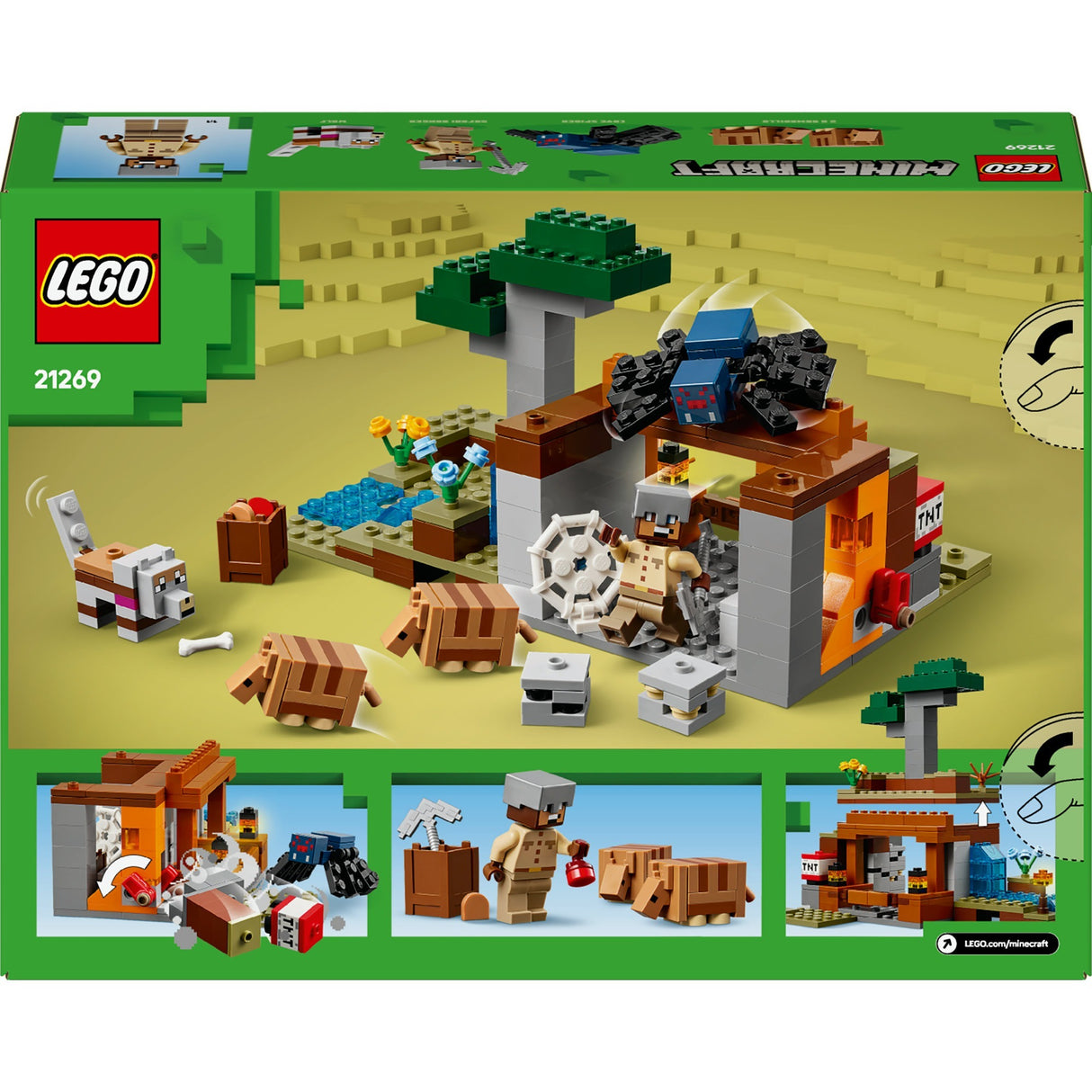 Lego minecraft 21269 les tatous à la mine