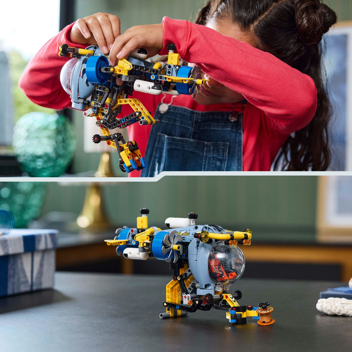 Lego Technic 42201 ubåt for dyphavsforskning