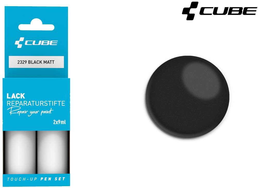 Cube touch-up pen set black matt