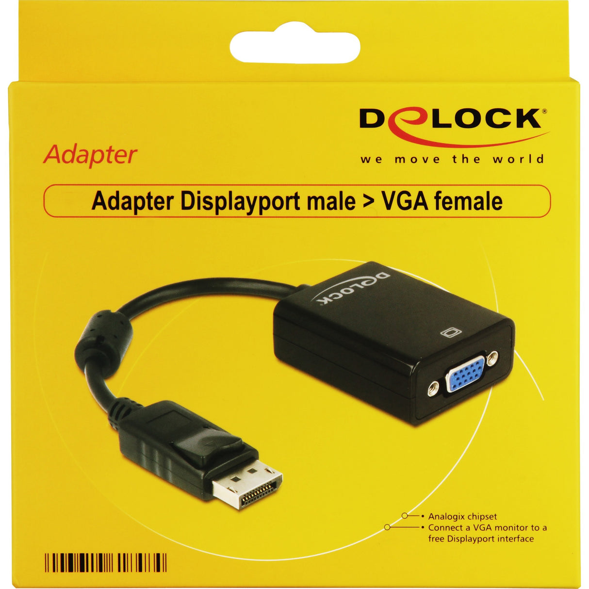 DeLOCK-sovitin DisplayPort 1.1 > VGA
