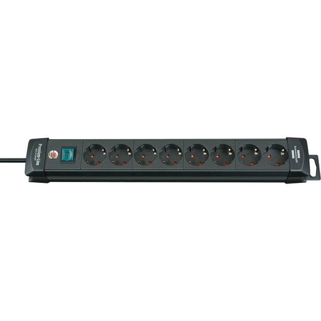 Brennenstuhl premium-line 8-way extension socket (black, 1951180100)