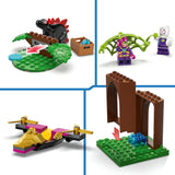 Cath éignithe Lego 11200 spidey agus gobby ag an teach crann