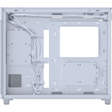 Asus prime ap303 - tempered glass panel midi tower behuizing (wit | 2x usb-a | 1x usb-c | tempered glass)
