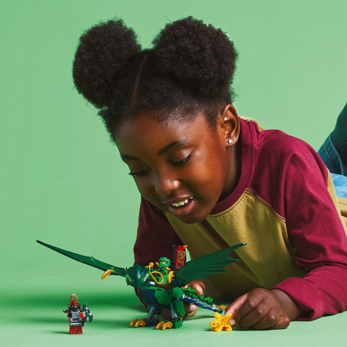 Lego 71829 ninjago lloyds green forest dragon | 2 pcs