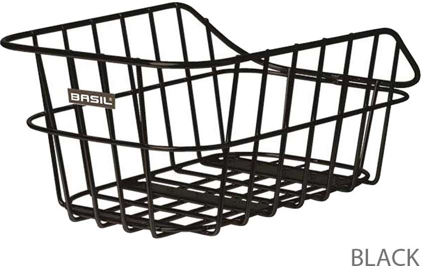 Basil Cento Alu - košík na bicykel - zadný - čierny