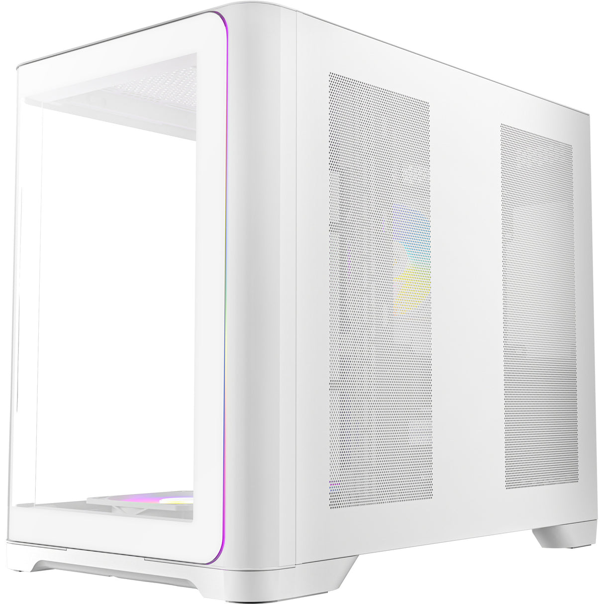 Caixa de torre midi Antec c5 curve argb (branca | 2x USB-A | 1x USB-C | vidro temperado)