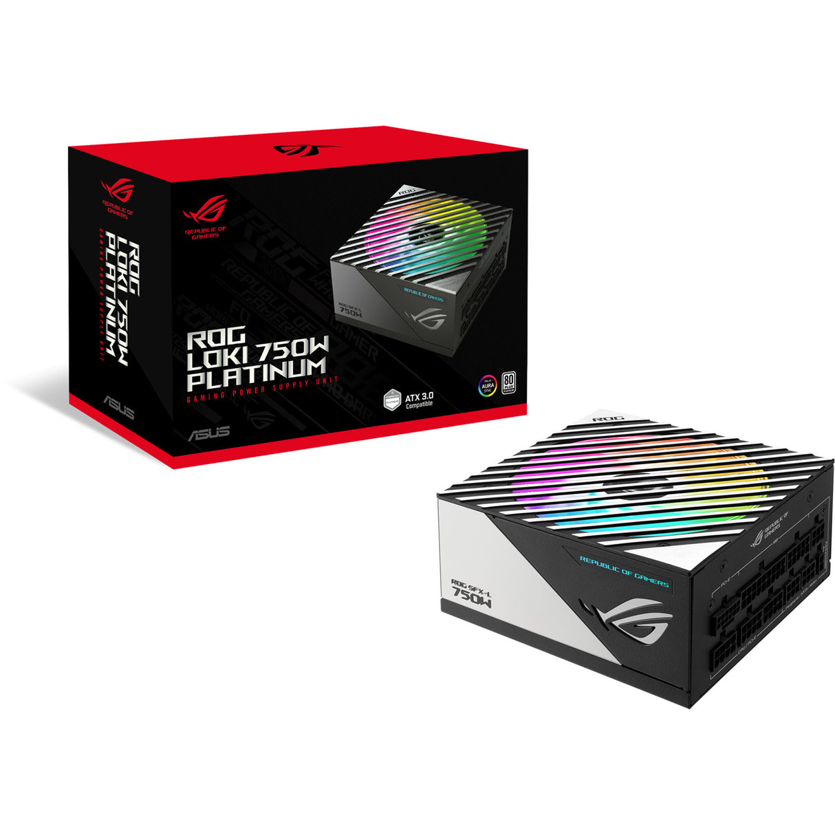 Asus ROG Loki SFX-L Platinum Modular 750W Power Supply (Black, 1x 12V-2x6, 3x PCIe)