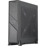 Silverstone milo 12 mini tower behuizing (zwart | 2x usb-a | 1x usb-c)