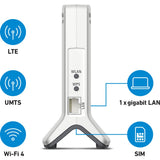 Fritz! Box 6820 LTE V3 International WLAN LTE Router (white red, 4G (LTE), 3G 3G+ (UMTS HSPA+), mesh Wi-Fi)