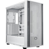 Cooler Master MasterBox 600 Lite Mid-Tower Case (White | 2x USB-A | 1x USB-C | RGB | Tempered Glass)