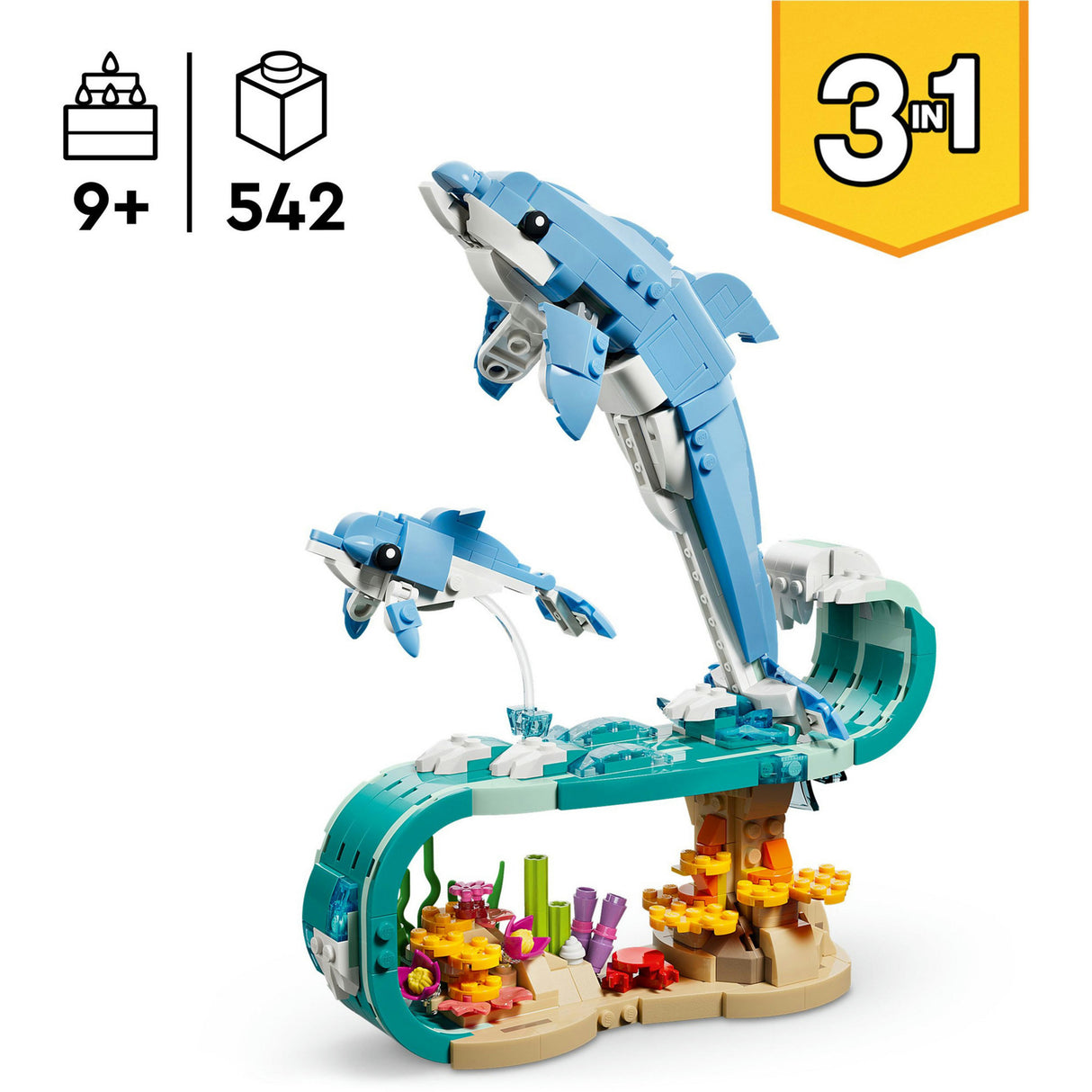Lego creador 31385 animales marinos hermosos delfines