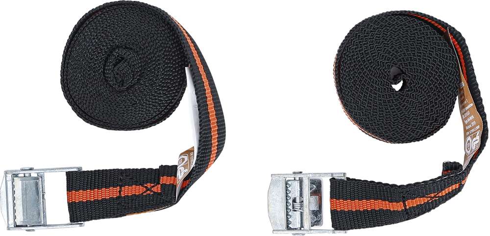 Bgs technic tensioning strap set with quick release fastener (2 pieces)