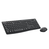 Logitech mk295 silent wireless keyboard and mouse combo, desktop set (black, US International)
