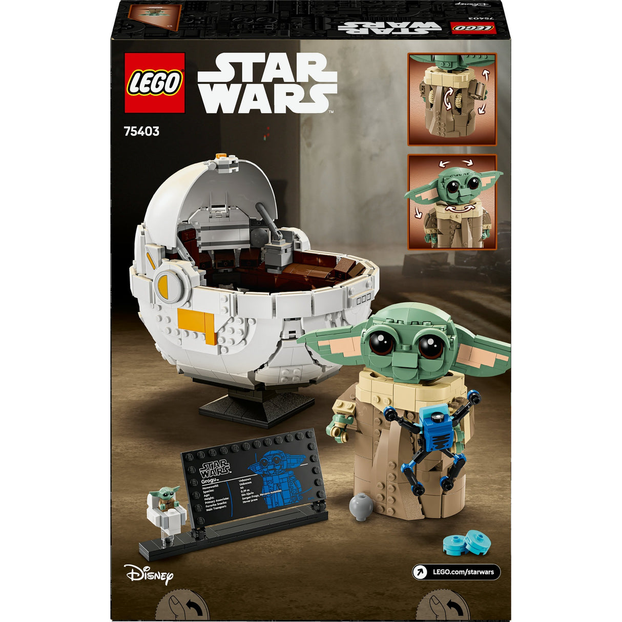 Lego star wars 75403 grogu con cochecito flotante