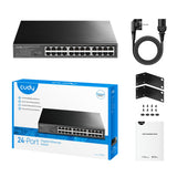 Cudy 24-port gigabit metal switch (black)