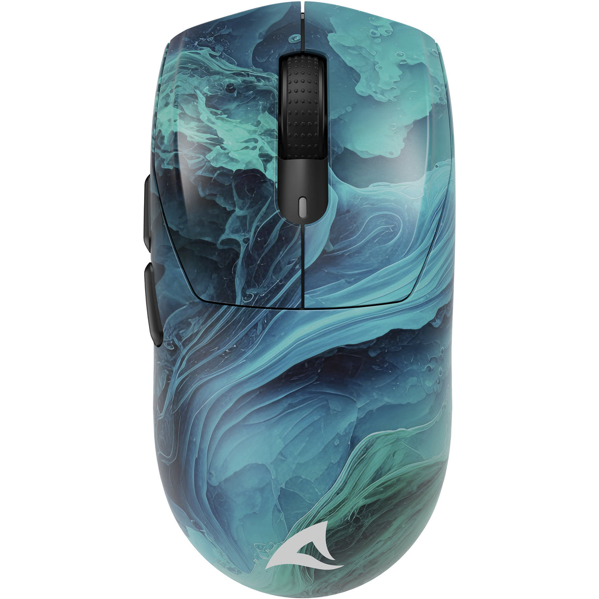 Mouse da gioco Sharkoon sgm25w (blu turchese, 12.000 dpi, LED rgb)